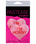 Pastease en forma de corazón rosa/rojo: accesorio coqueto premium