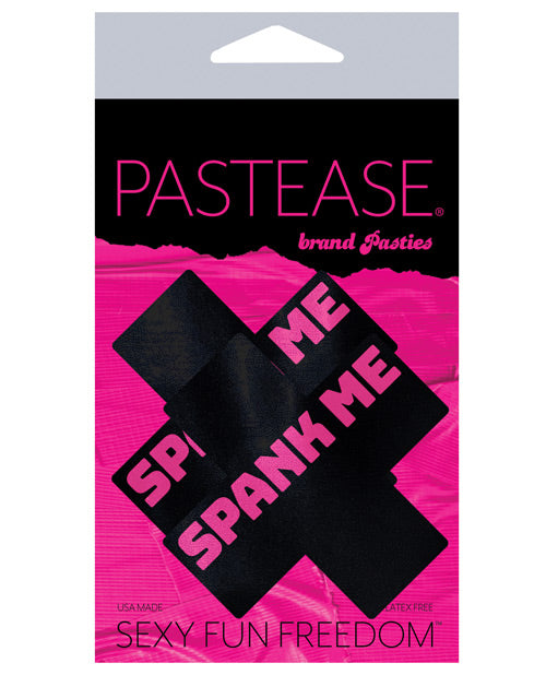 Pastease "Spank Me Plus" Negro/Rosa O/S - featured product image.