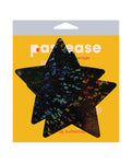 Pastease Coverage Disco Star - Black O/S Breast Covers