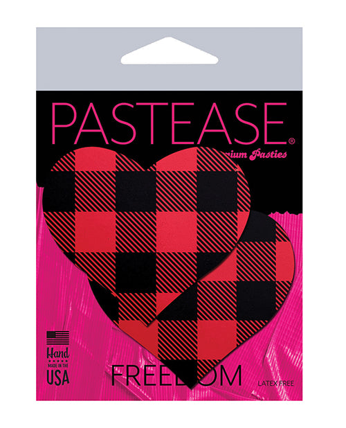 Pastease Premium Holiday Hearts - Plaid O/S - featured product image.