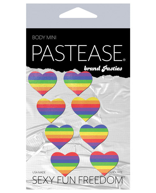 Pastease Premium Mini Corazón Arco Iris - Paquete de 8 Product Image.
