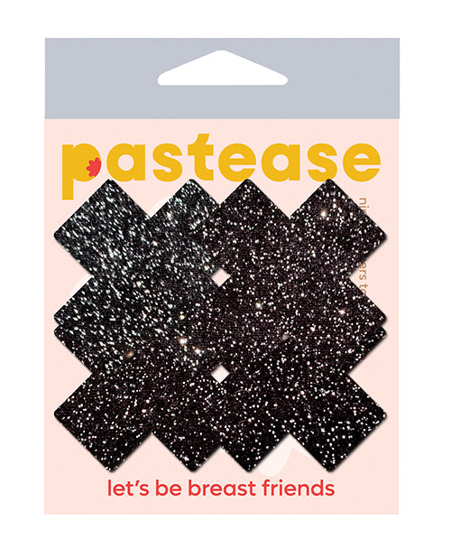 Pastease Premium Petites Sparkle Plus X 黑色乳頭乳貼 - 2 件裝 Product Image.