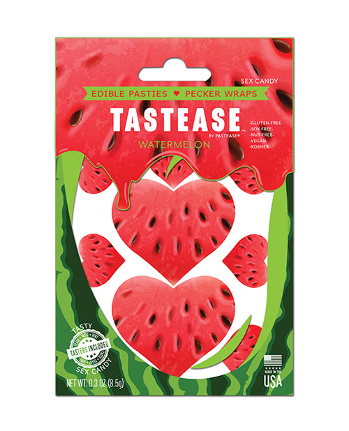 Watermelon Flavour Edible Pasties & Pecker Wraps by Pastease Tastease Product Image.