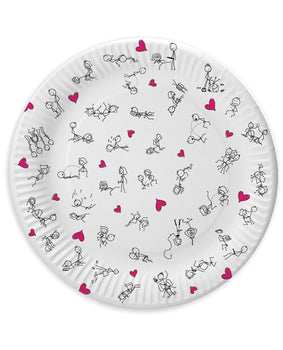 Dirty Dishes Position Plates - Set of 8: Fun & Cheeky Party Conversation Starters - Featured Product Image