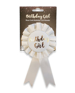 Rose Gold Birthday Girl Badge 🌹✨