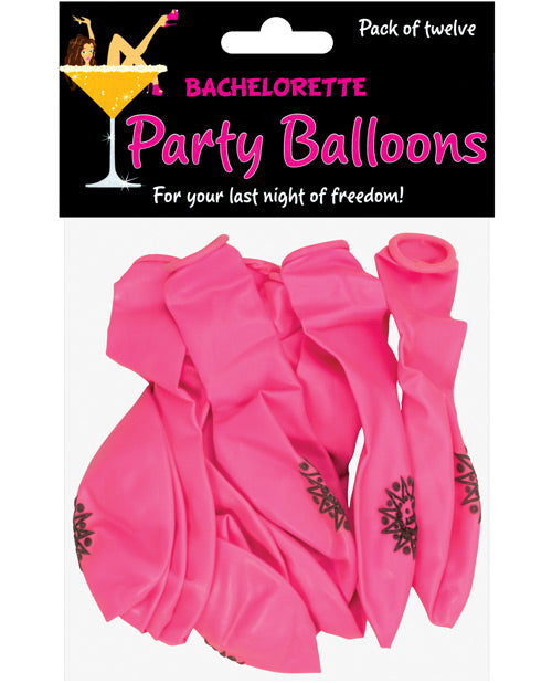 "OMG International Bachelorette Party Balloons - Pack of 12" - featured product image.