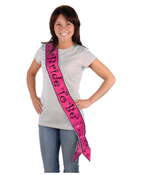 Bride To Be Satin Sash: A Touch of Royalty for Your Special Day centered on a white background - featured product image.