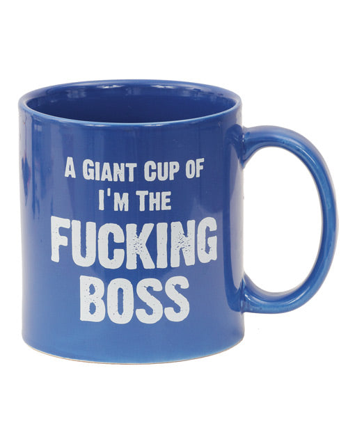 Attitude Mug: I'm the F*cking Boss - 22 oz - featured product image.