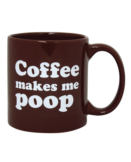 Island Dogs Coffee Makes Me Poop Attitude Mug Product Image.