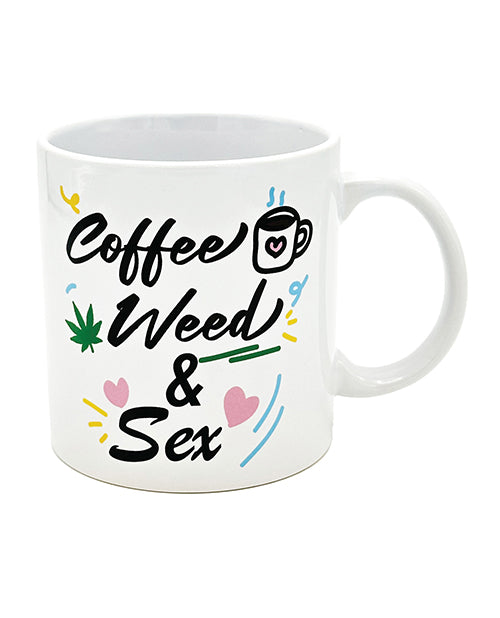 Attitude 馬克杯咖啡、大麻和性 - 22 盎司 - featured product image.