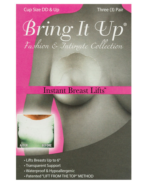 "Ultimate Support: Plus Size DD+ Breast Lifts - Pack of 3" - featured product image.