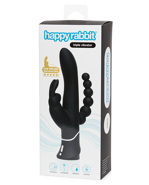 Shop for the Happy Rabbit Triple Curve: Triple Stimulation Vibrator at My Ruby Lips