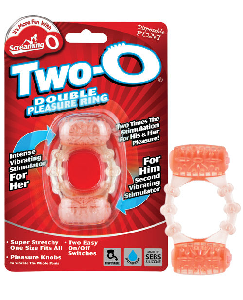 Screaming O Two-O Double Pleasure Ring: Dual Motors for Intensified Pleasure Product Image.
