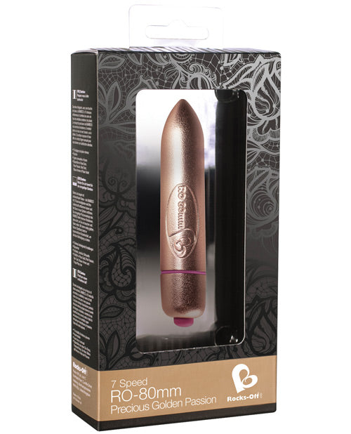 Shop for the Rocks Off Precious Golden Passion Bullet - 7 Speed Gold at My Ruby Lips