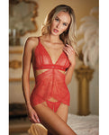 Allure Lace Peek-A-Boo Chemise & Ouverte G-String Set