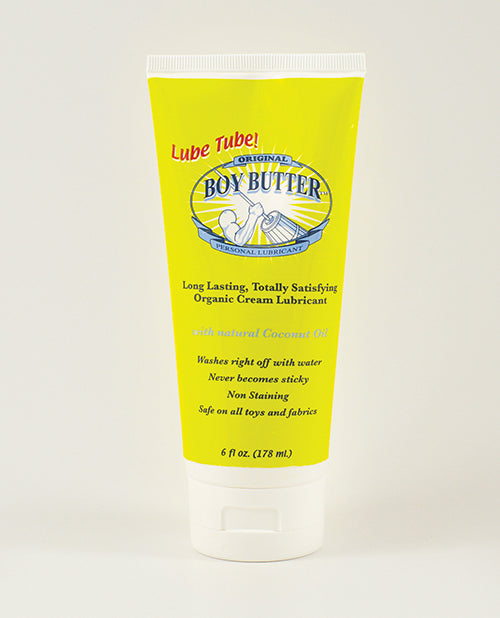 Boy Butter Original 6 oz Coconut Oil Lube Tube - featured product image.