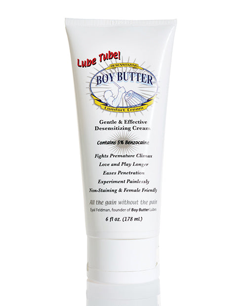 Crema reconfortante desensibilizante Boy Butter - Tubo de lubricante de 6 oz Product Image.