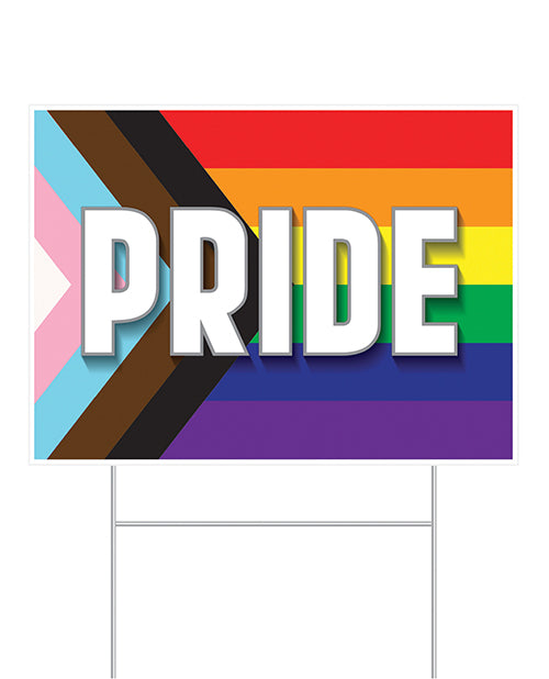 Letrero de jardín con bandera del orgullo LGBTQ+ - featured product image.