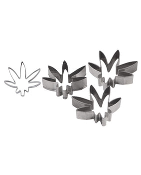 Stainless Steel Weed Leaf Cookie Cutters - Featured Product Image