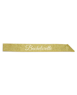 Beistle Bachelorette Glittered Sash: elegancia encantadora para la futura novia