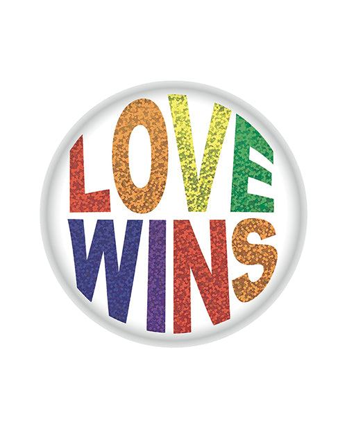 Beistle "Love Wins" Button Product Image.