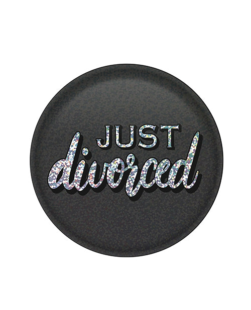 Beistle Just Divorced Button - featured product image.