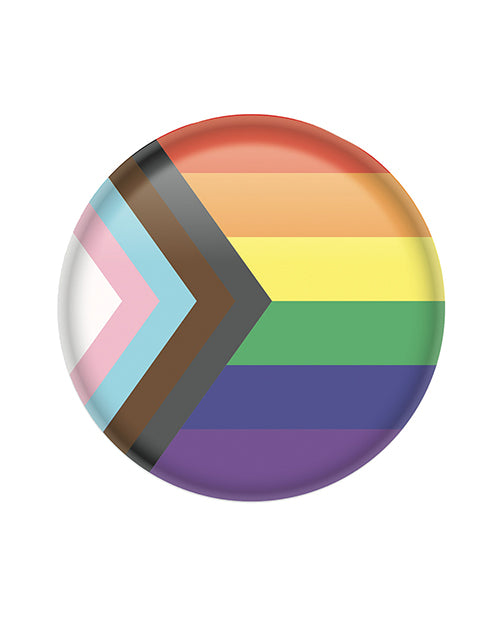 Beistle Pride Flag Button Product Image.