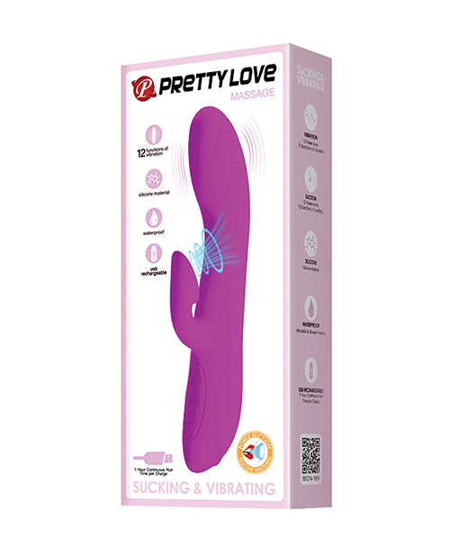 Pretty Love Flirt Sucking Rabbit - 12 Functions: Ultimate Pleasure Vibrator - featured product image.