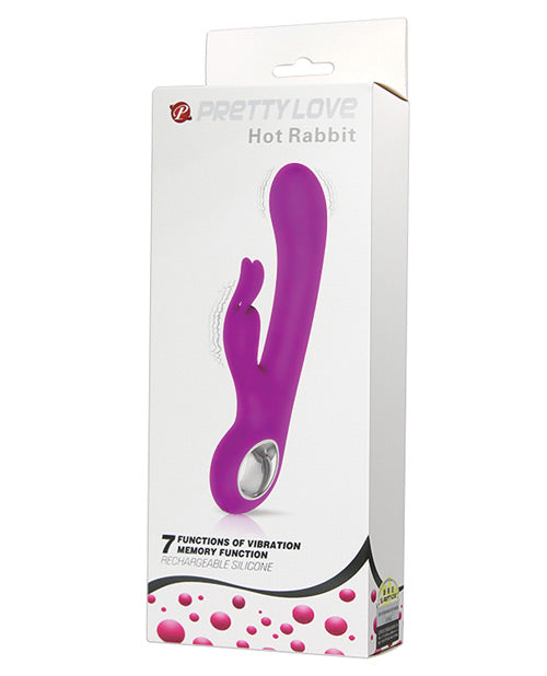 Pretty Love Hot Rabbit - 7 Function Fuchsia Dual Stimulation Vibrator - featured product image.