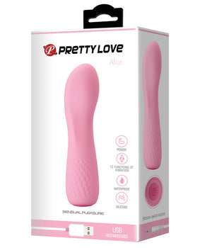 Pretty Love Alice Mini Vibrador 12 Funciones - Flesh Pink - Featured Product Image