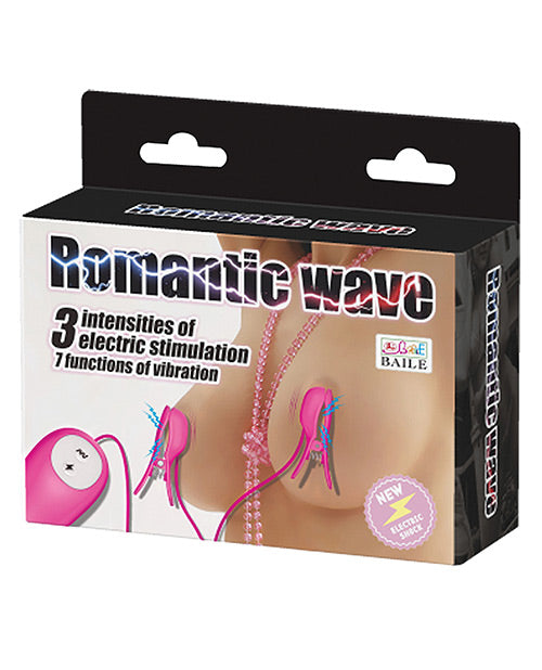 Shop for the Pretty Love Romantic Wave Electro Shock Vibrating Nipple Clamps - Rose: Electrifying Pleasure at My Ruby Lips