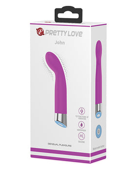 Pretty Love John Mini G-Spot Vibrator - Fuchsia: 12 Functions, Waterproof, Memory Function - Featured Product Image