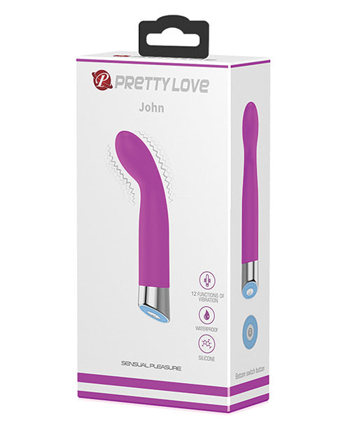 Pretty Love John Mini G-Spot Vibrator - Fuchsia Product Image.