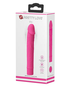 Pretty Love Vic 10 Function Fuchsia Vibrating Dildo