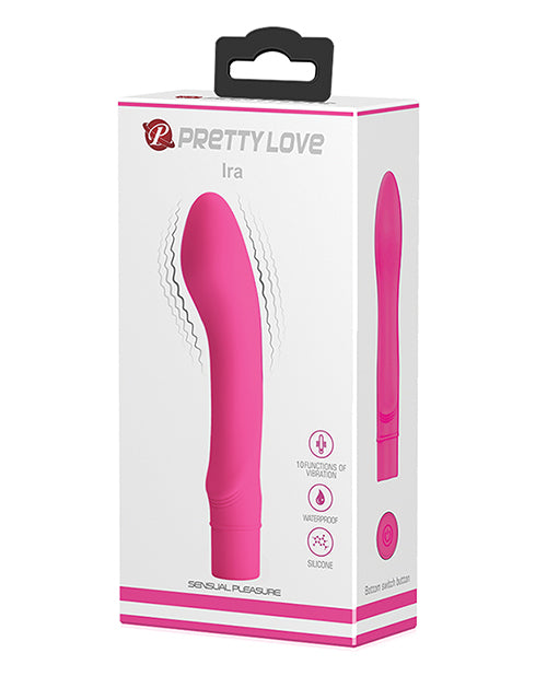 Pretty Love Ira 10 Function Silicone Vibrator in Fuchsia Product Image.