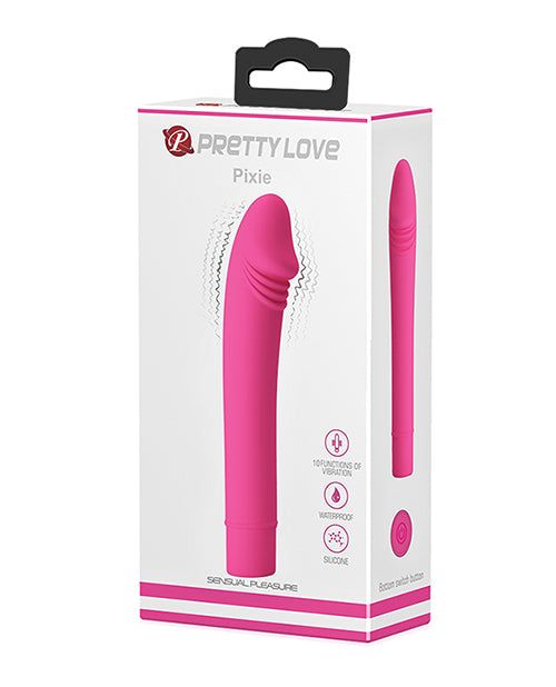 Pretty Love Pixie Silicone Mini Vibrator - Pink Product Image.