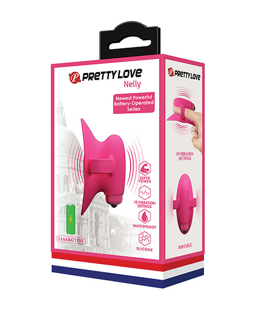 Estimulador de clítoris de lengua de silicona rosa Nelly de Pretty Love - featured product image.