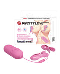 Pretty Love Romantic Wave II Estim &amp; Pinza Vibradora para Pezones - Rosa: Combo de placer electrizante