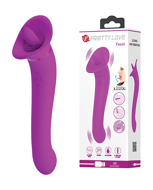 Pretty Love Faust Licking Trumpet - Dual Stimulation Vibrator - featured product image.