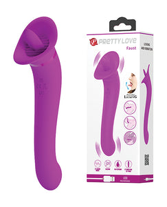 Pretty Love Faust Licking Trumpet - Dual Stimulation Vibrator in Fuchsia