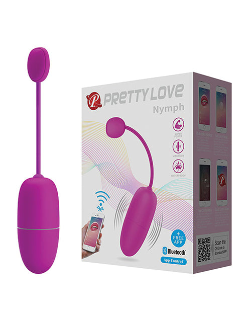 Pretty Love Nymph App-Enabled Egg - Fuchsia: Control Pleasure with Ease! - featured product image.