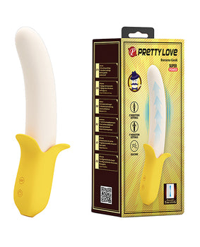 Vibrador de empuje Banana Geek de Pretty Love - Amarillo - Featured Product Image