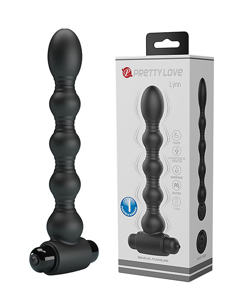 Pretty Love Lynn Vibrating Beads: 10 Vibration Functions, Smooth Silicone, Convenient Size - featured product image.