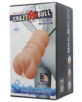 Funda para masturbador vaginal realista Crazy Bull - Marfil