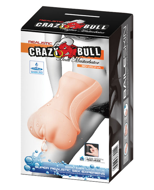 Funda para vagina realista sin lubricante Crazy Bull: máxima garantía de placer - featured product image.