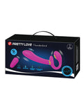 Arnés fucsia sin tirantes Electrostim Thunderbird de Pretty Love