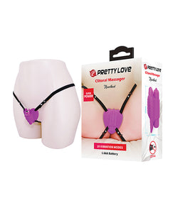 Pretty Love Heartbeat Clitoral Massager - Fuchsia