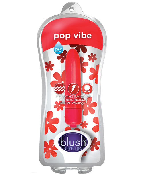 Blush Pop Vibe: 10 funciones, fácil operación, vibrador tipo bala resistente al agua Product Image.