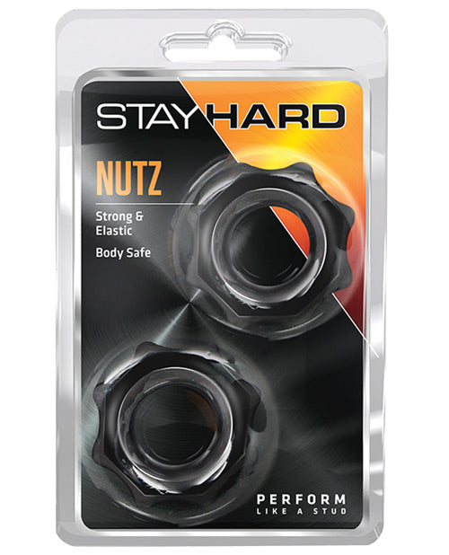 Blush Stay Hard Nutz Cock 戒指 - 黑色 - featured product image.