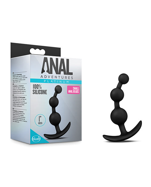 Blush Anal Adventures Small Beads - Black: Ultimate Comfort & Stimulation - featured product image.